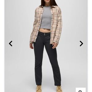 PrAna Women’s Stretch Zion Halle Straight Hiking Pants Outdoors Size 12 Black